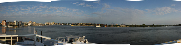 Panorama of Tulcea Harbour